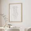 Poster - Quote by Carrie Bradshaw, 60 x 90 см, Framed poster on glass, Quotes