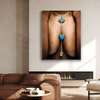 Poster - Blue Gems, 60 x 90 см, Framed poster on glass, Nude