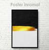 Poster - Golden line, 60 x 90 см, Framed poster on glass, Abstract