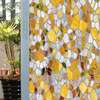 Window Privacy Film, Decorative stained glass window, mosaic in yellow colours, 60 x 90cm, Matte, Window Film