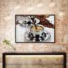 Poster - O ceașcă de cafea tare, 45 x 30 см, Panza pe cadru, Alimente și Băuturi