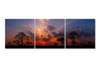 Tablou Pe Panza Multicanvas, Apus de soare fascinant, 225 x 75