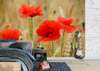 Wall Mural - Poppies and ears of wheat