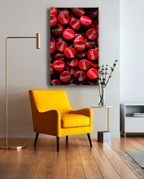 Poster - Coca Cola, 30 x 60 см, Canvas on frame, Different