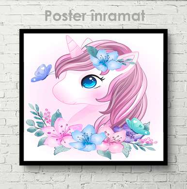 Poster - Magic pony, 40 x 40 см, Canvas on frame