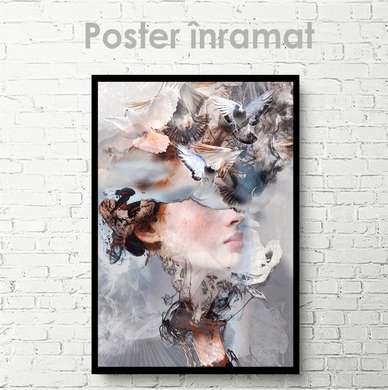 Poster - Pigeons, 30 x 45 см, Canvas on frame, Art