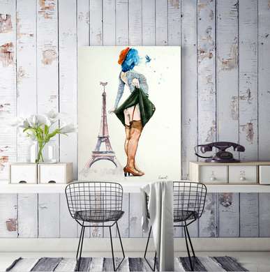 Poster - French holidays, 60 x 90 см, Framed poster, Different