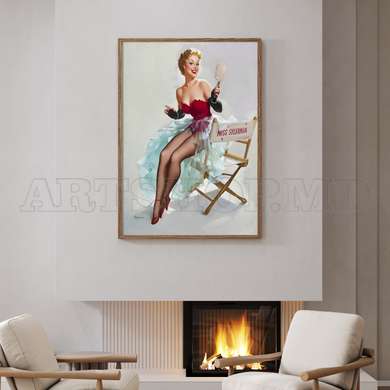 Poster - Draguta Marilyn Monroe, 30 x 45 см, Panza pe cadru, Persoane Celebre