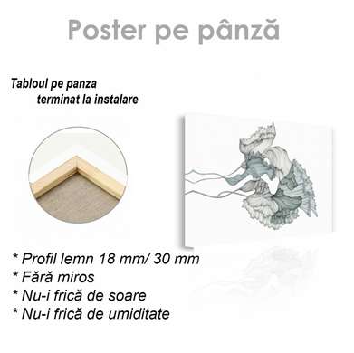 Poster - Vibre, 45 x 30 см, Panza pe cadru