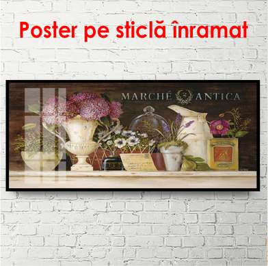 Постер - Красивый натюрморт, 90 x 45 см, Постер в раме