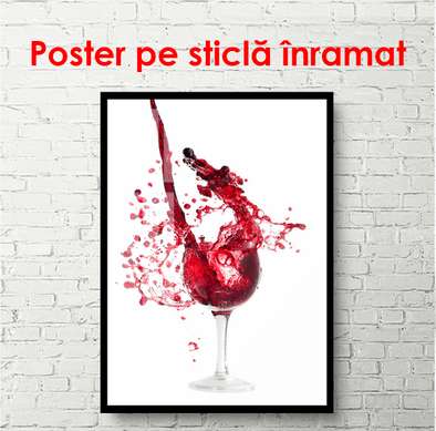 Poster - Stropirea vinului, 60 x 90 см, Poster înrămat, Minimalism