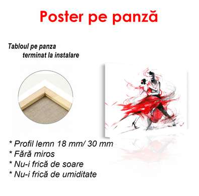 Постер - Танго, 90 x 60 см, Постер в раме, Минимализм