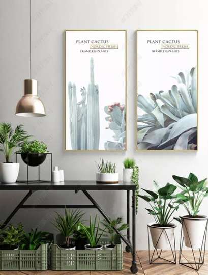 Poster, Cactus, 60 x 120 см, Panza pe cadru