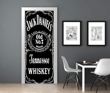 3D door sticker, Jack Daniels, 60 x 90cm