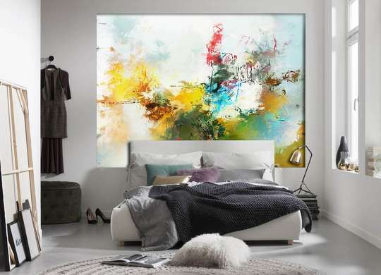 Wall Mural - Abstract watercolor stains