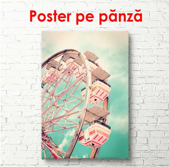 Poster - Ferris wheel, 30 x 45 см, Canvas on frame