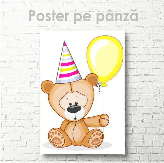 Poster - Ursuleț de pluș festiv, 30 x 45 см, Panza pe cadru