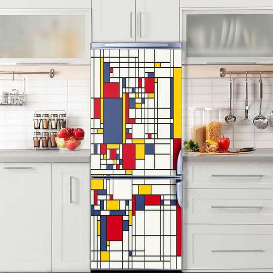 3D door sticker, Abstract cubes, 60 x 90cm, Door Sticker