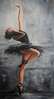 Poster - Balerina danseaza, 45 x 90 см, Poster inramat pe sticla, Picturi