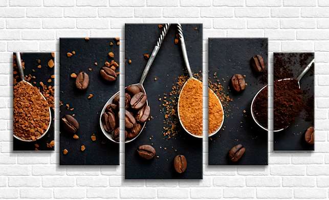 Modular picture, Coffee spoons, 108 х 60