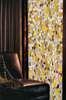 Autocolant pentru Ferestre, Vitraliu decorativ, mosaica in culori galbene, 60 x 90cm, Mat, Autocolant Vitraliu