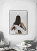 Poster - The White Dove, 60 x 90 см, Framed poster on glass