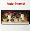 Poster - Beautiful still life, 90 x 45 см, Framed poster on glass, Provence