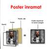Poster - Portrait of Cristiano Ronaldo, 40 x 40 см, Canvas on frame