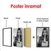 Постер - Кейт Мосс с сигаретой, 60 x 90 см, Постер в раме, Личности