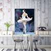 Постер - Балерина в танце, 30 x 60 см, Холст на подрамнике, Живопись
