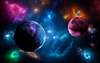 Modular picture, Planets in outer space, 108 х 60