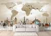 Wall Mural - Multicolor geographic globes