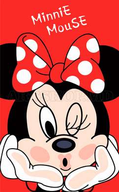 Poster - Mickey și Minnie Mouse, 60 x 90 см, Poster inramat pe sticla, Seturi