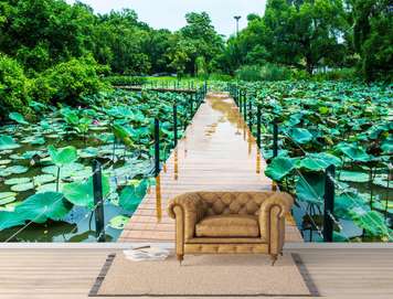 Fototapet - Podul din grădina botanică