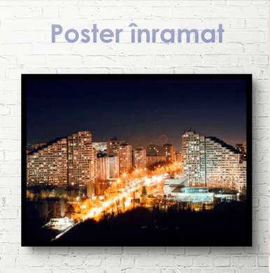 Poster - City gate, 90 x 45 см, Framed poster on glass, Maps and Cities