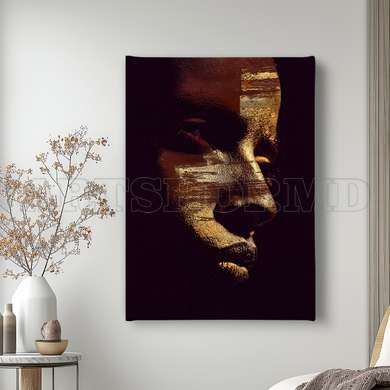 Poster - The pensive girl, 30 x 60 см, Framed poster, Famous People