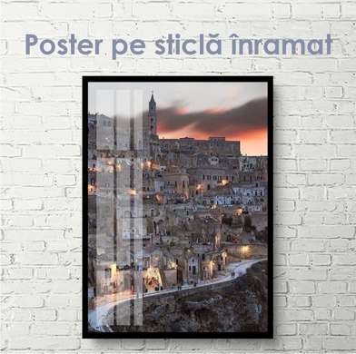 Постер - Печальные трущобы, 30 x 45 см, Холст на подрамнике, Города и Карты