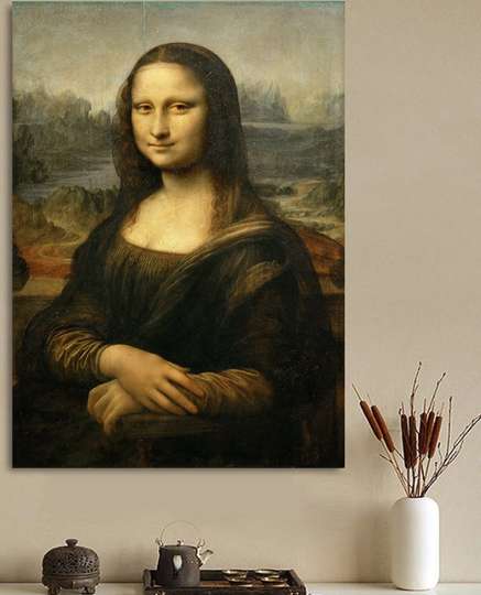 Постер - Мона Лиза, 30 x 45 см, Холст на подрамнике