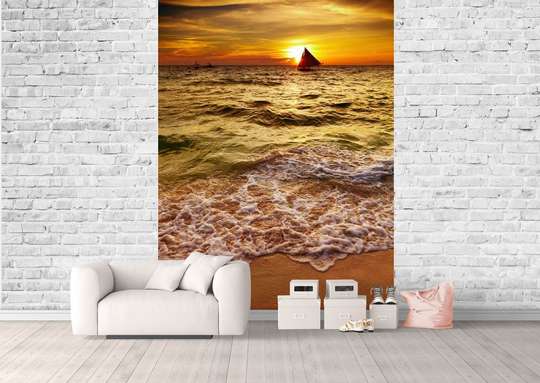 Wall Mural - Sunset in the sea