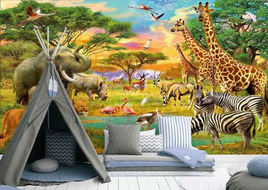 Wall Mural - Exotic animals