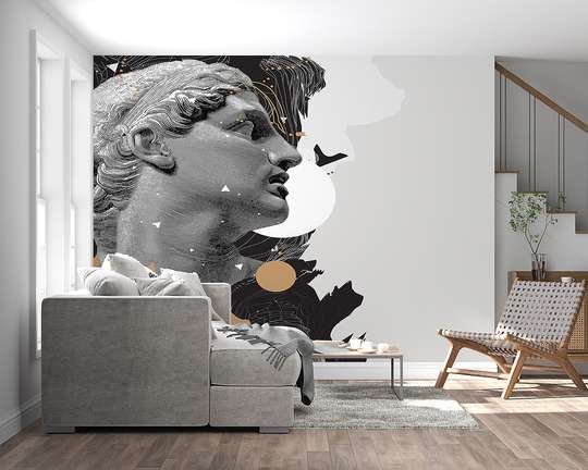 Wall mural - Roman statue in abstract style