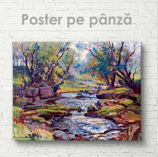 Poster - Pond, 45 x 30 см, Canvas on frame, Art