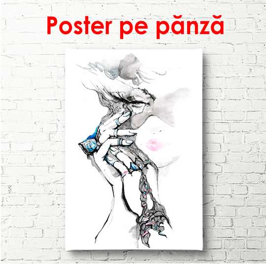 Poster - Watercolor painting, 60 x 90 см, Framed poster