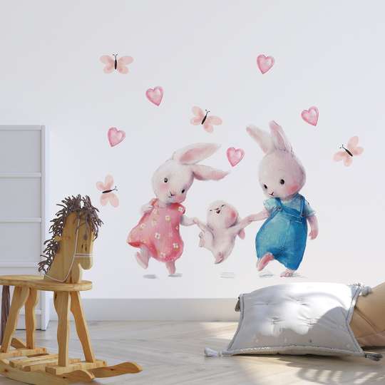 Wall decals, Bunny Family