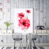 Poster - Watercolor poppies, 30 x 60 см, Canvas on frame, Flowers