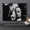 Poster - The Godfather, 90 x 60 см, Poster inramat pe sticla, Persoane Celebre