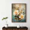 Poster - Roses in vintage style, 30 x 45 см, Canvas on frame, Flowers