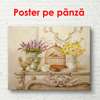 Poster - Delicate still life on the table, 90 x 60 см, Framed poster, Provence