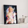 Poster - Marilyn Monroe, 60 x 90 см, Poster inramat pe sticla, Persoane Celebre