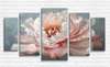 Modular picture, Elegant pink peony, 108 х 60